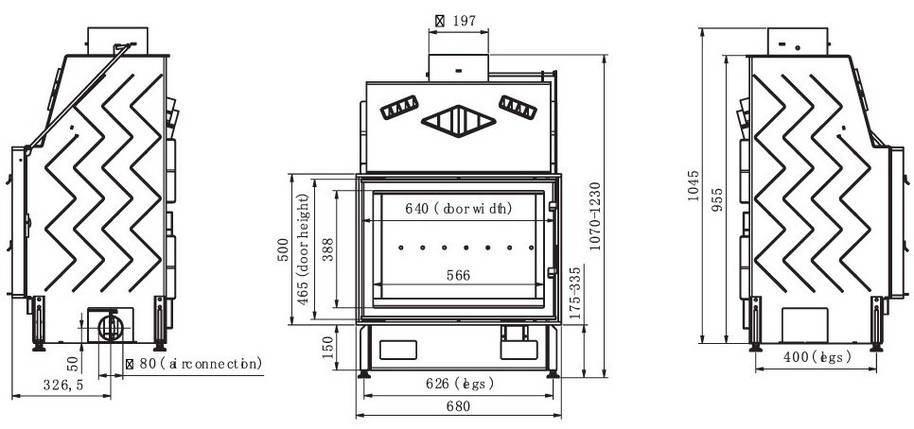 Камінна топка Technical PanTech 68 EVO, фото 3