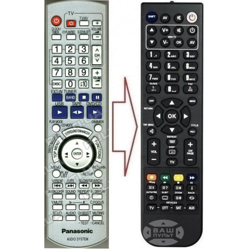 Пульт для PANASONIC N2QAYB000167 (аналог), фото 1