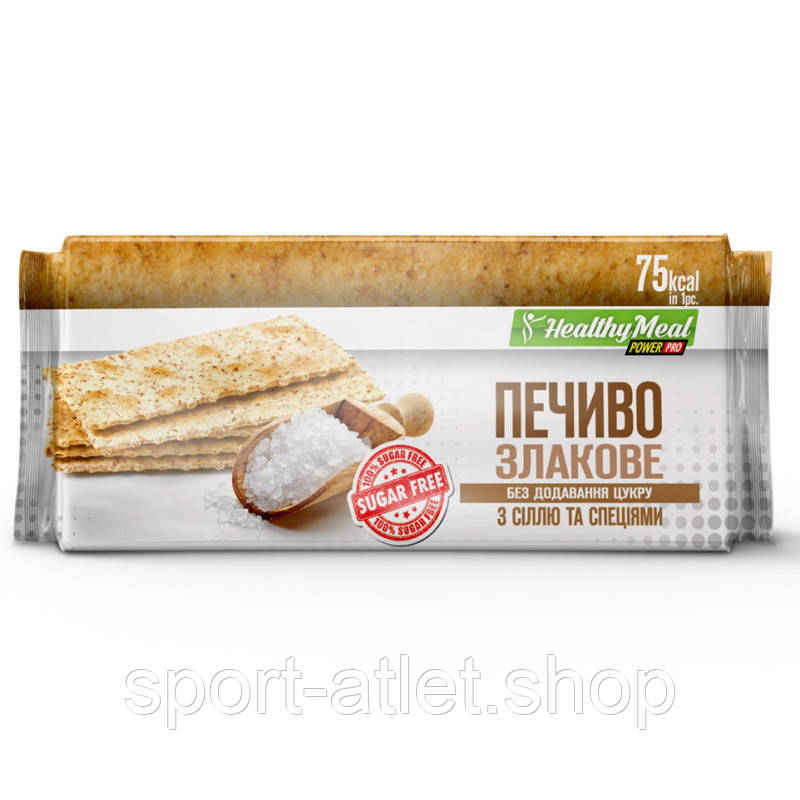 Замінник харчування Power Pro Печиво злакове Sugar Free, 100 грам - з сіллю та спеціями