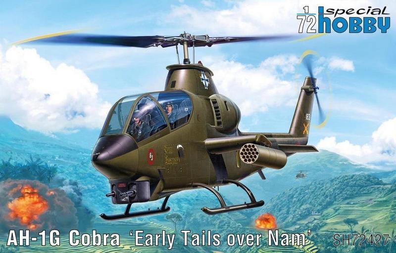 AH-1G Cobra ‘Early Tails’. Збірна модель військового вертольота в масштабі 1/72. SPECIAL HOBBY SH72427