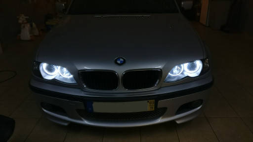 Ангельські очі (4*131 мм) CCFL для BMW E36 білі, фото 2