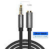 Кабель аудіо Ugreen 3.5 mm подовжувач 2М Black Gray (AV118), фото 5