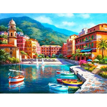 Картина за номерами 40х50 см Ідейка (без коробки) Ранок в затоці (КНО 2135)