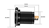 Автомобільний швидкий QC3.0 36W зарядний пристрій гніздо врізна розетка кругла зелена 2 USB (12-24В) CPA, фото 3