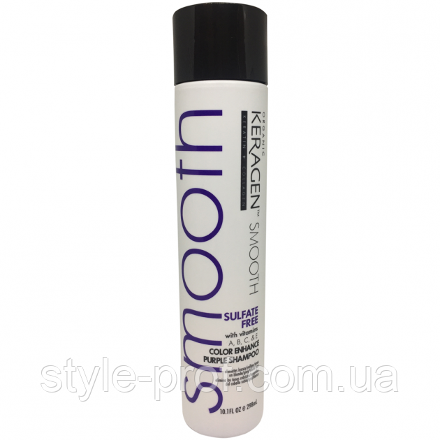 Фіолетовий шампунь Organic Keragen Color Enhance Purple Shampoo для світлого та фарбованого волосся 298 мл