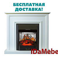 Камінокомплект IDaMebel Adele Білий Majestic Black