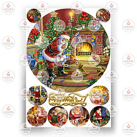 Друк їстівного фото — Вафельний папір — Новий рік No20