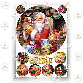 Друк їстівного фото — Вафельний папір — Новий рік No9