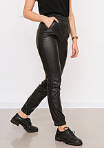 Женские кожаные штаны на резинке "Маркус"| Норма| Распродажа модели, фото 3