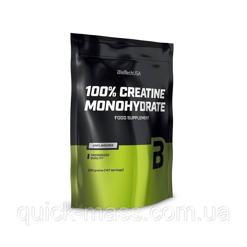 Креатин Biotech USA 100% Creatine Monohydrate 500g пакет