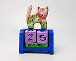 Подарунковий набір "Єдиноріг і кіт": вічний календар "Кіт" і цукерки в баночці "Для виконання бажань", фото 6
