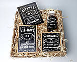 Набір для чоловіка "Jack daniel's" №4 (Джек Деніелс): цукерки, печиво, чай, листівка, фото 2