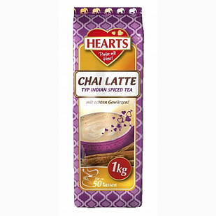 Капучіно Hearts Cappucino Chai Latte (Чай Латте), 1кг зі смаком чай-латте з індійськими спеціями