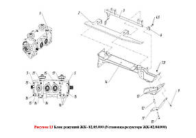 Блок різальний РК- 82.05.000 (Установка редуктора РК-82.04.000)