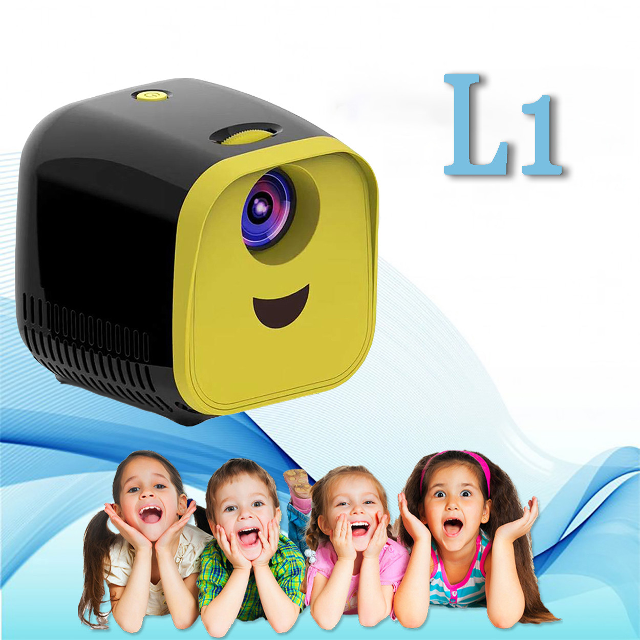Портативний Проектор Wi-light Vivibright L1 мініпроектор дитячий проектор, фото 1