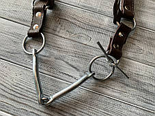 Вуздечка для коня Horse Stall шкіряна. Вуздечки для коня з трензелем., фото 4