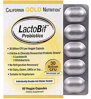 Пробиотики (LactoBif Probiotics) 30 млрд КОЕ 60 капсул