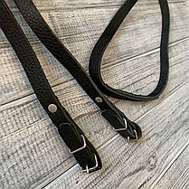 Повід для коня Horse Stall шкіряний 230 см. Повід для верхової їзди, одинарна шкіра, чорний, фото 5