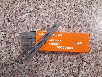 Скоби для підв'язувального степлера (тапенера) 604С. 10000 штук