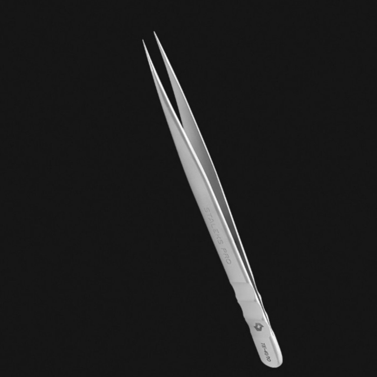 Рівний пінцет для нарощування вій "Staleks 41/10", фото 1