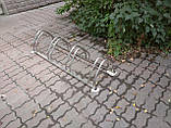 Велопарковка ECHO неіржавка сталь на 5 місцях двостороннє кріплення на підлогу або на стіну, фото 8
