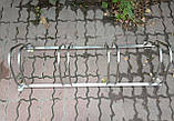 Велопарковка ECHO неіржавка сталь на 5 місцях двостороннє кріплення на підлогу або на стіну, фото 9