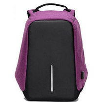 Рюкзак антивор HLV 1701 с отделениями для ноутбука, планшета 13 л Purple, фото 4