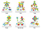 Конструктор Tu Le Hui "Puzzle Creative" 4в1 валізу 193 деталі TLH-28 | Дитячий набір мозаїка, фото 2