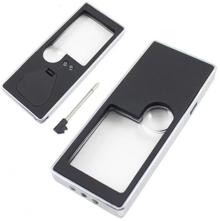Лупа кишенькова з led-підсвіткою Magnifier Th-7007, 3x 10x Uv ультрафіолет