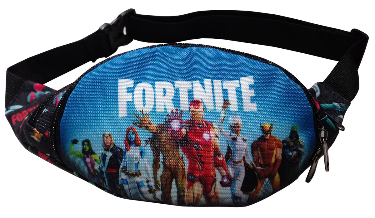Сумка-бананка Tiger Rio Print+ Fortnite синя S219190