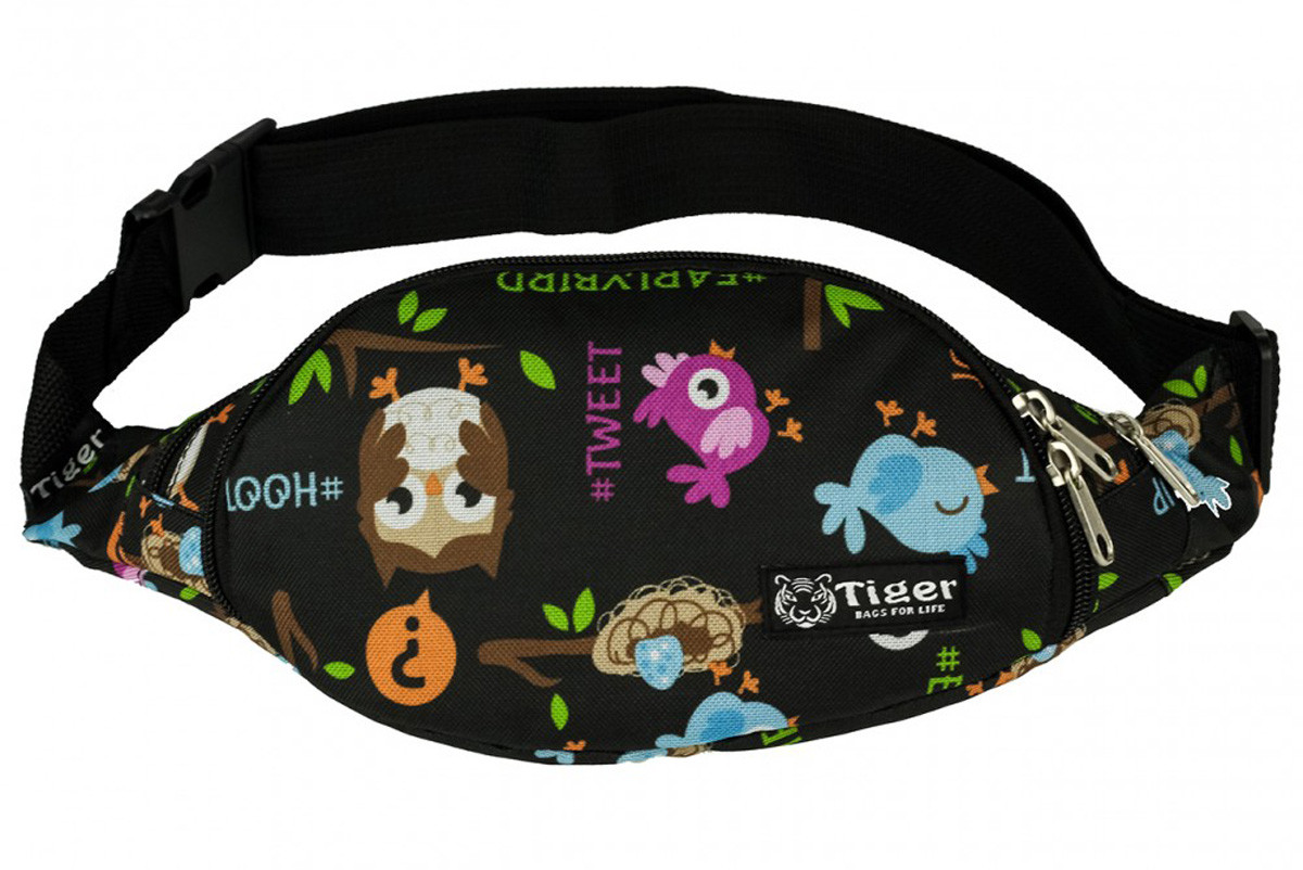 Сумка-бананка Tiger Moon Print Пташки S175370