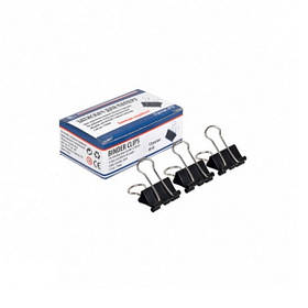 Біндер металевий 19мм, чорний