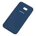 Чохол Silicone Case full для Samsung Galaxy J4 Plus 2018 Blue, фото 2