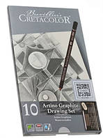 Набір графітних олівців Artino Graphite, 10шт., мет. коробка, Cretacolor 40021