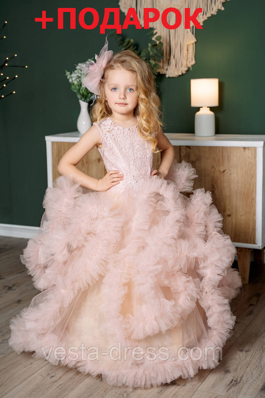 Святкове плаття "облако" для дівчинки 5-8 років No29003