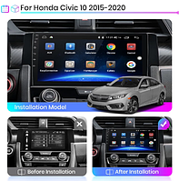 Junsun 4G Android магнитола для Honda для Honda Civic 10 2015 - 2020 wifi