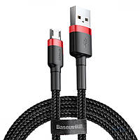 Кабель Baseus Cafule microUSB USB 1.5 A 2m Black-Red