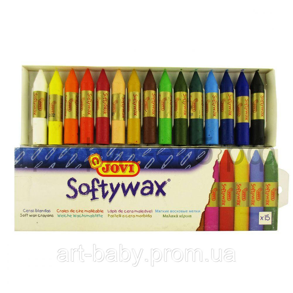 Jovi Softywax 15 кольорів (930/15) м'які воскові крейди ефектом олійної пастелі