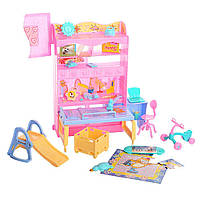 Детская комната для кукол Барби мебель кукольная стол горка велосипед шкаф стул аксессуары Gloria