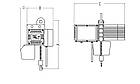 Таль електрична VERLINDE однофазна 481-250 кг, 6 м / хв, фото 2