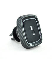 Тримач для телефону в авто Holder 4you GL1 Black (у повітропровід, потужний магніт 360°)