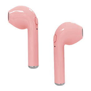Навушники бездротові i7mini TWS 5.0 з кейсом, pink, фото 2