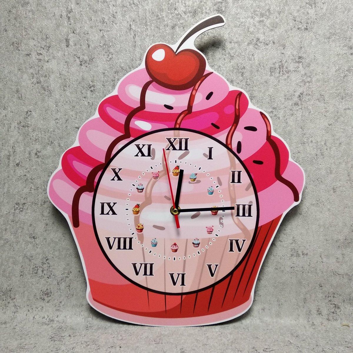 Годинник настінний Тістечко з вишенькою