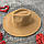 Капелюх Федора унісекс з широкими полями 9,5 см бежева, фото 7