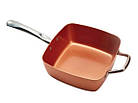 Сковорода універсальна Copper cook deep square pan | Антипригарна сковорода, фото 3