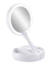 Дзеркальце з підсвіткою для макіяжу кругле My Fold Away Mirror 131541, фото 3
