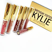Набір рідких матових помад Kylie Birthday Edition золото 129704, фото 2