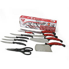 Набір кухонних ножів контур з магнітною рейкою 11 предметів Contour Pro Knives 130337