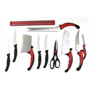 Набір кухонних ножів контур з магнітною рейкою 11 предметів Contour Pro Knives 130337, фото 2