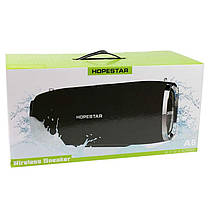Портативна бездротова Bluetooth колонка Hopestar A6 чорна 130603, фото 3